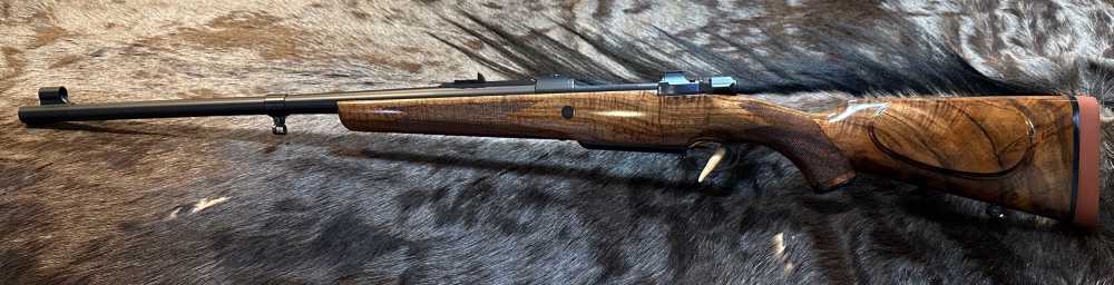 JOHN RIGBY BIG GAME DSB 375 H&H, MAUSER 98, GRADE 6 WOOD, GOLD INLAY-img-2