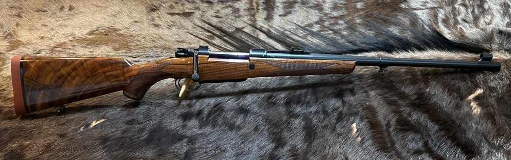 JOHN RIGBY BIG GAME DSB 375 H&H, MAUSER 98, GRADE 6 WOOD, GOLD INLAY-img-1