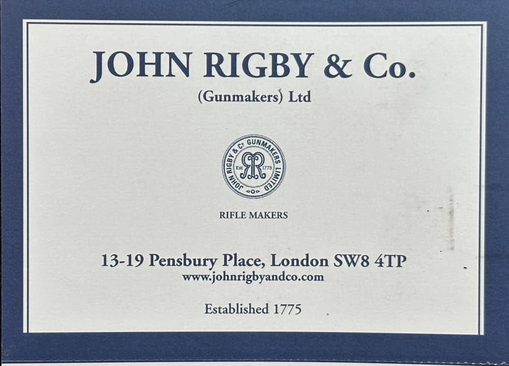 JOHN RIGBY BIG GAME DSB 375 H&H, MAUSER 98, GRADE 6 WOOD, GOLD INLAY-img-27