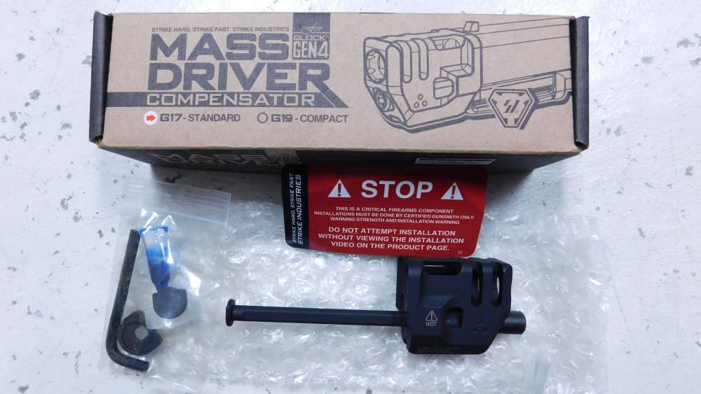 STRIKE INDUSTRIES Glock 17 Gen 4 MASS DRIVER Compensator 9mm-img-0