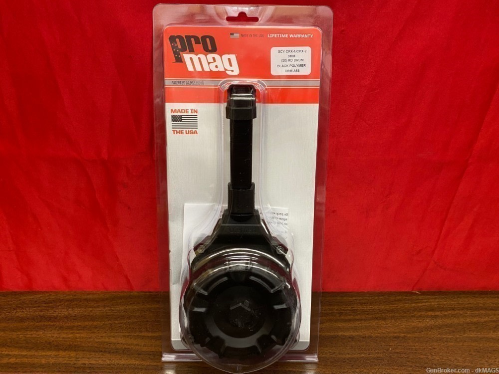 new SCCY CPX-1 CPX-2 9mm 50rd Drum Magazine promag DRM-A53-img-0