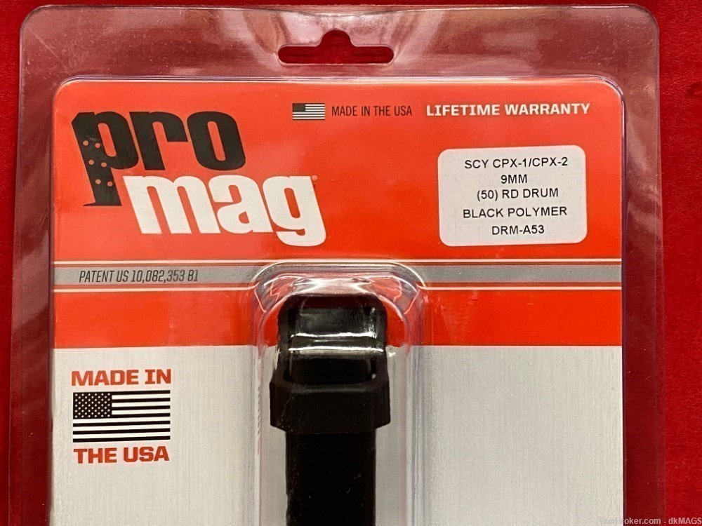 new SCCY CPX-1 CPX-2 9mm 50rd Drum Magazine promag DRM-A53-img-1