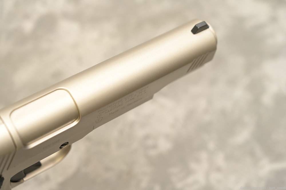 Colt 1911 .177 CO2 pellet pistol; NICKEL FINISH made in Germany-img-18