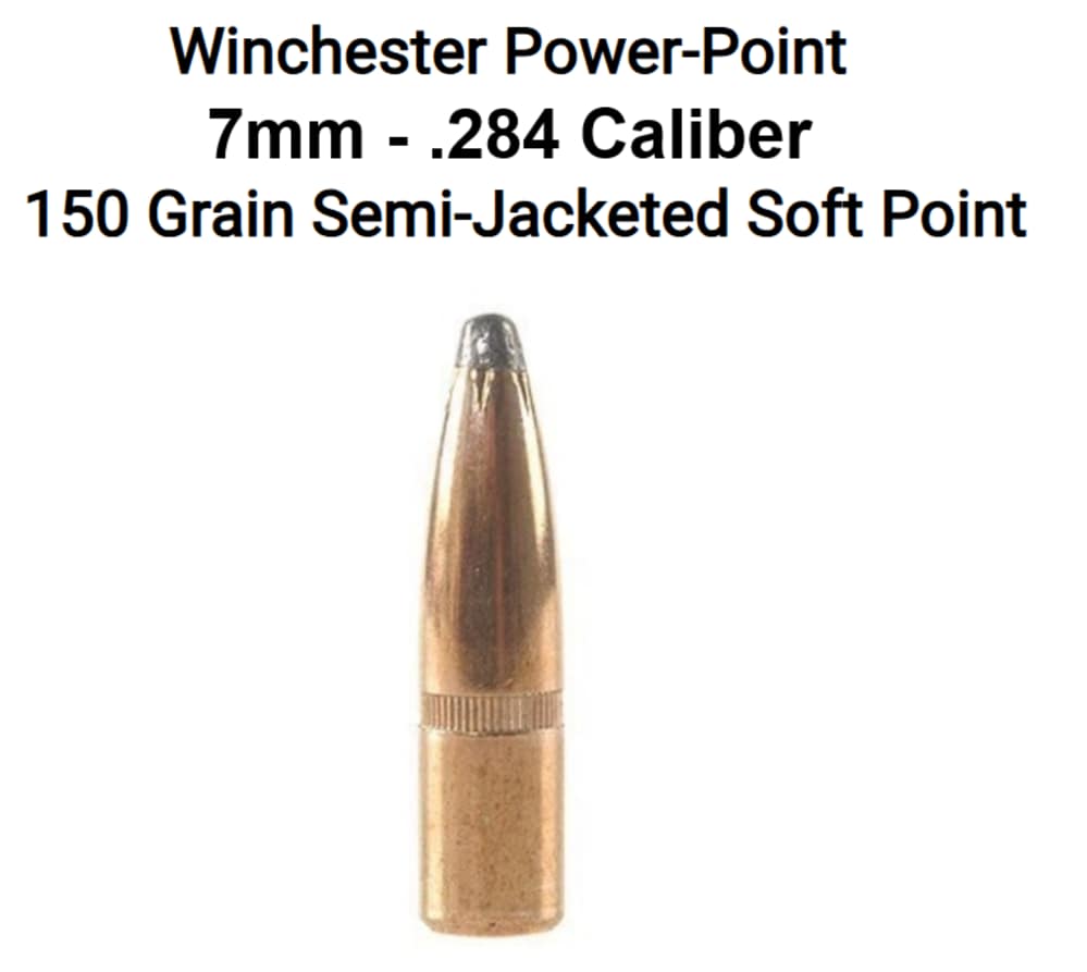 WINCHESTER 7PP150 - 7MM CAL .284 DIA - 150 GR POWER POINT - 150 CT-img-1