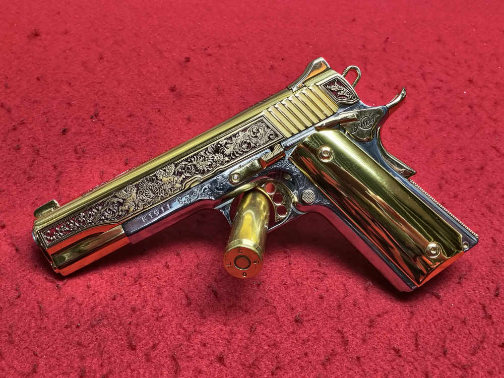 Seatle Engraving "Gardens Of Versailles" Kimber 1911 38 Super In Stock!-img-6