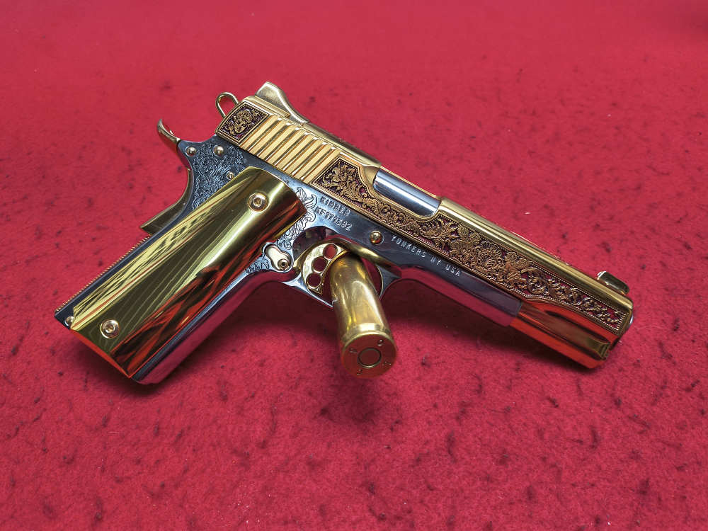 Seatle Engraving "Gardens Of Versailles" Kimber 1911 38 Super In Stock!-img-1