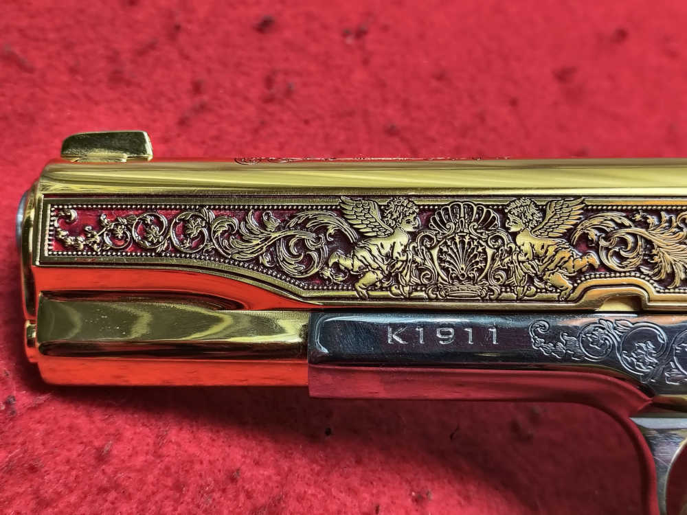 Seatle Engraving "Gardens Of Versailles" Kimber 1911 38 Super In Stock!-img-11