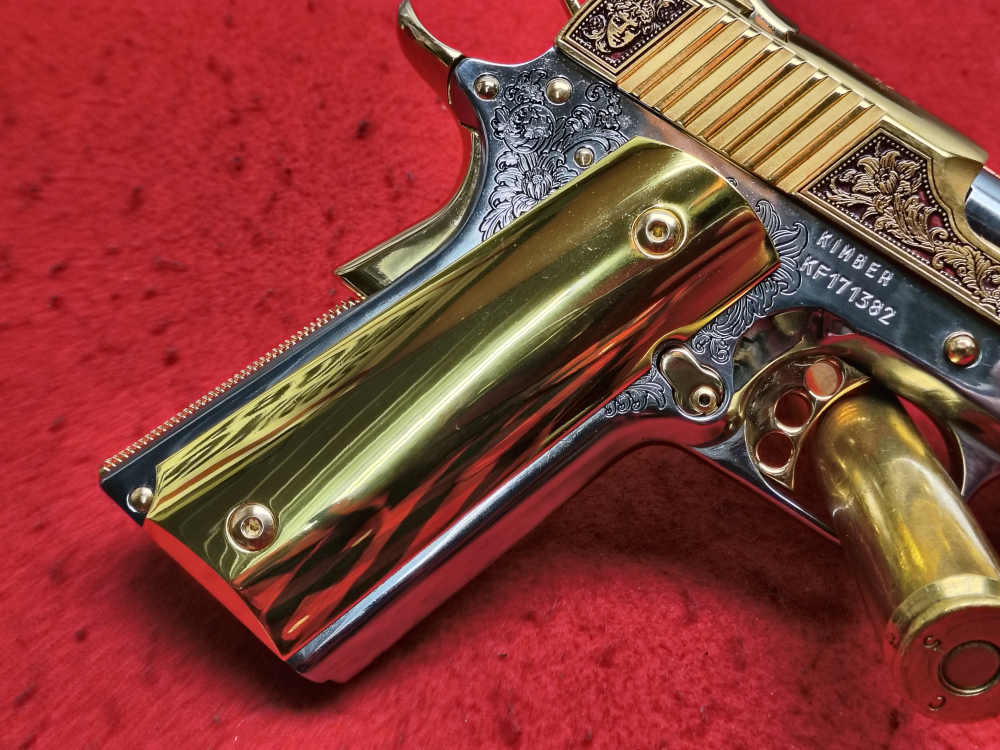 Seatle Engraving "Gardens Of Versailles" Kimber 1911 38 Super In Stock!-img-2