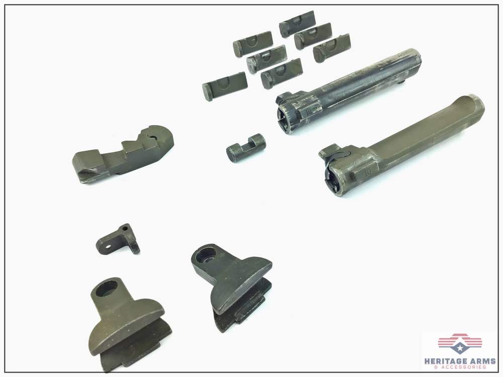 WWII M1 Carbine Parts Lot Bolt Assemblies Charge Handle Inland Postal Meter-img-2