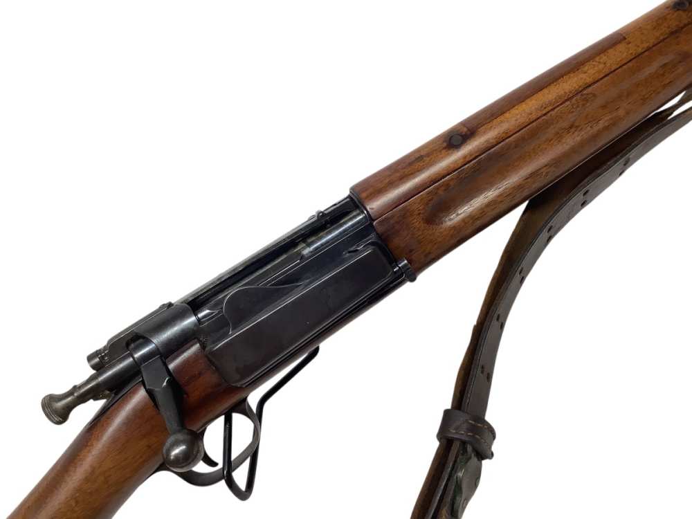 Springfield Armory 1896 Rifle: 30-40 Krag, 3 Rds, Leather Sling: GOOD!-img-7