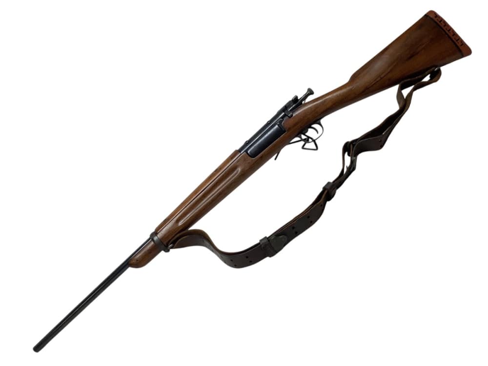 Springfield Armory 1896 Rifle: 30-40 Krag, 3 Rds, Leather Sling: GOOD!-img-1