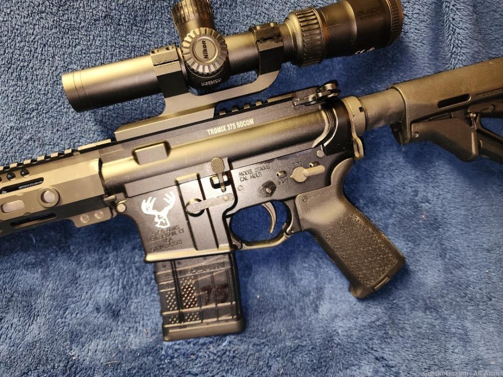 Stag Arms 375 SOCOM AR15 Rifle Tromix Billet Upper Nikon Optic *No CC Fees*-img-1