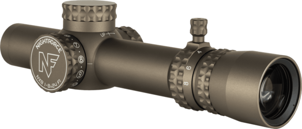 Nightforce NX8 - 1-8X24mm F1 Capped Illuminated Riflescope - FC-DMX™ MOA-img-1