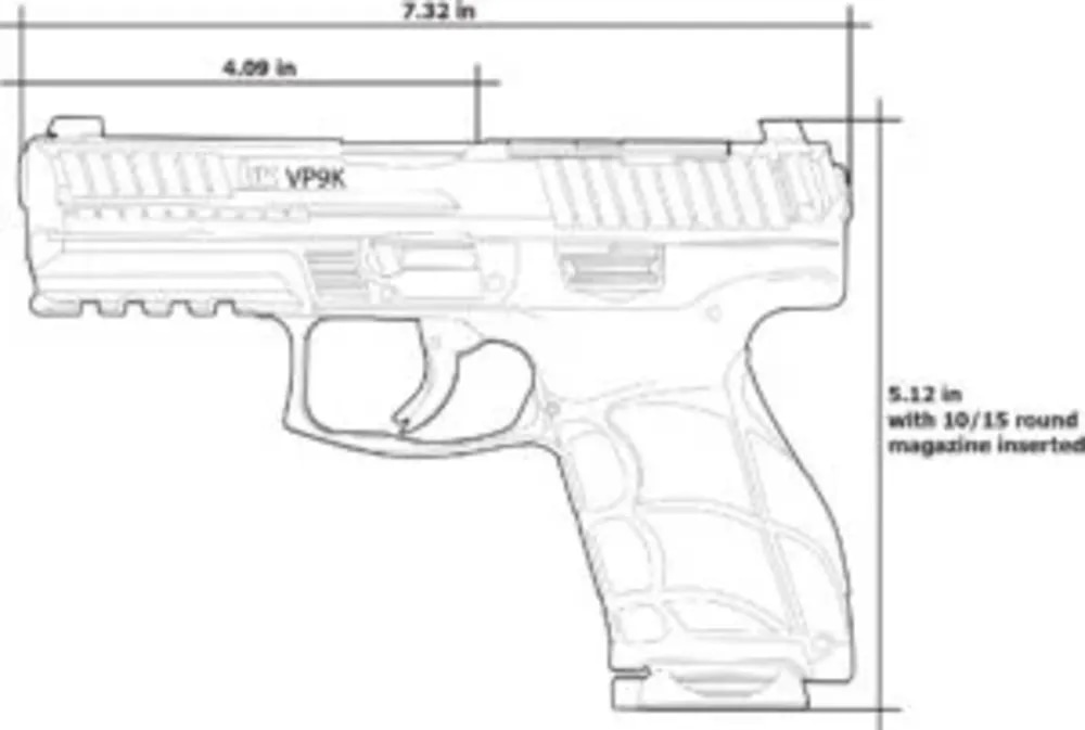 H&K VP9A1 K, Optics Ready, 9mm, 2-10RD Mags (CA COMPLIANT), 4.09" Barrel-img-3