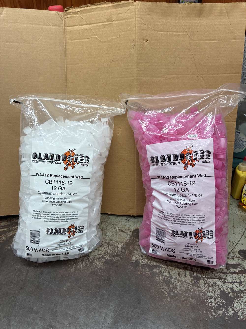 Claybuster Replacement Wad 12 GA. 500 wads-img-0