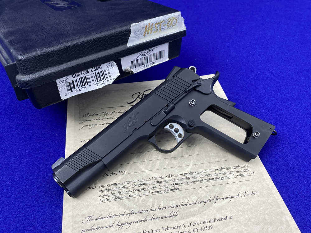 Kimber Custom USMC .45NDT -FIRST SERIALIZED EXAMPLE #DET1-000- USMC Stamped-img-48