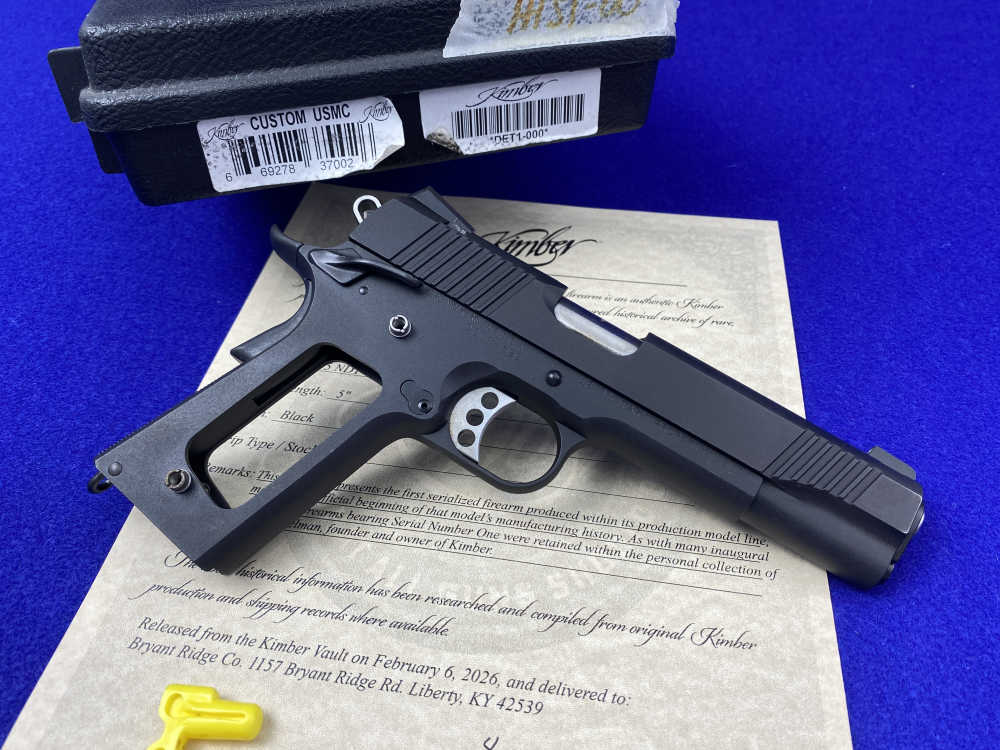 Kimber Custom USMC .45NDT -FIRST SERIALIZED EXAMPLE #DET1-000- USMC Stamped-img-11