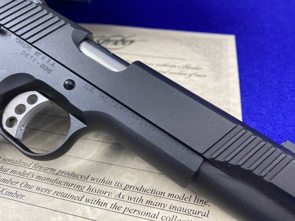 Kimber Custom USMC .45NDT -FIRST SERIALIZED EXAMPLE #DET1-000- USMC Stamped-img-16