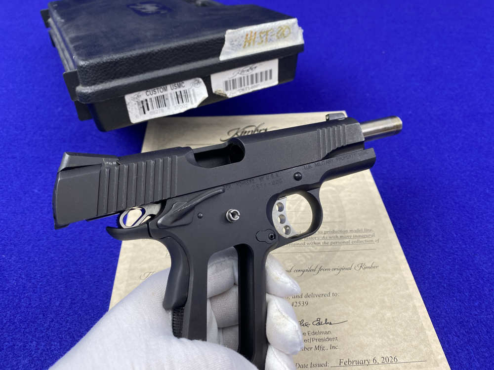 Kimber Custom USMC .45NDT -FIRST SERIALIZED EXAMPLE #DET1-000- USMC Stamped-img-44