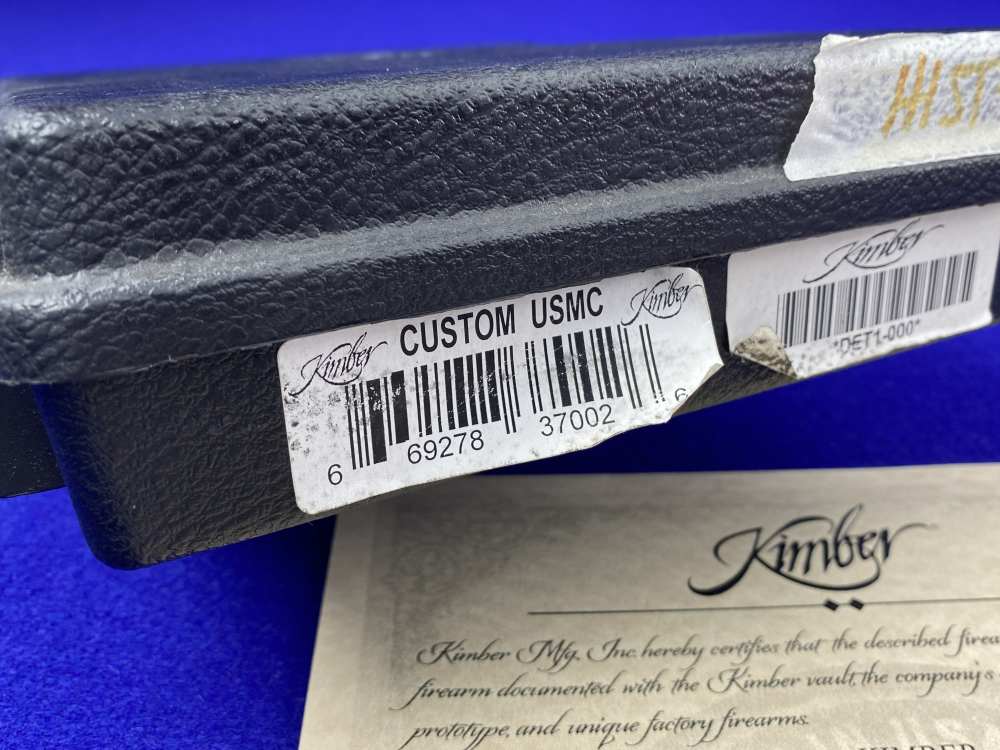 Kimber Custom USMC .45NDT -FIRST SERIALIZED EXAMPLE #DET1-000- USMC Stamped-img-45