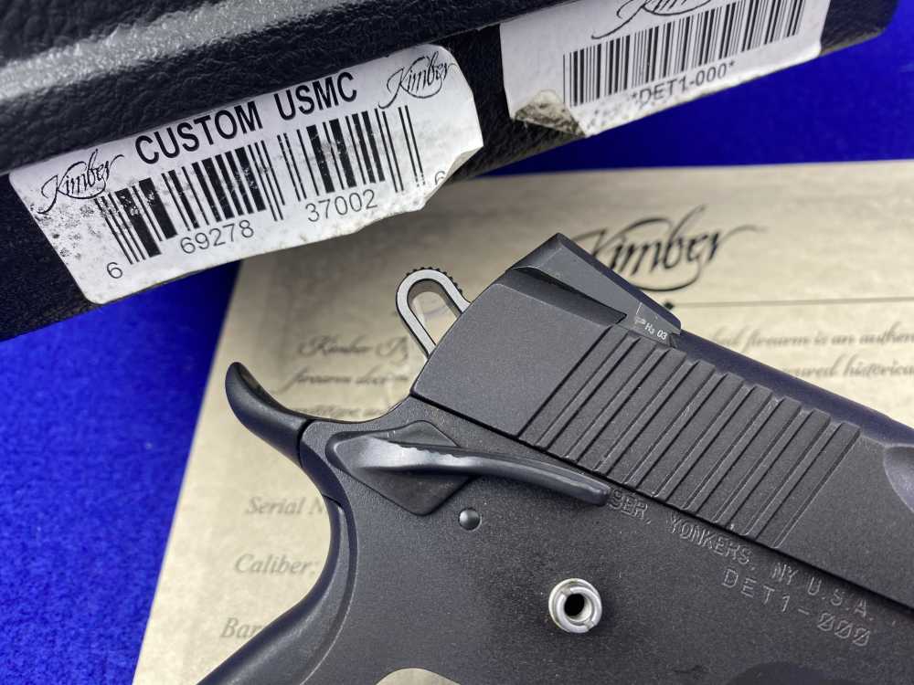 Kimber Custom USMC .45NDT -FIRST SERIALIZED EXAMPLE #DET1-000- USMC Stamped-img-14