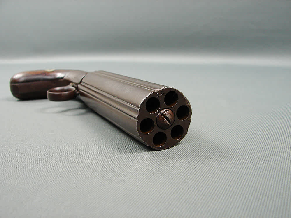 Blunt & Syms Pepperbox 31cal Engraved Underhammer Mid 1800s Antique-img-4