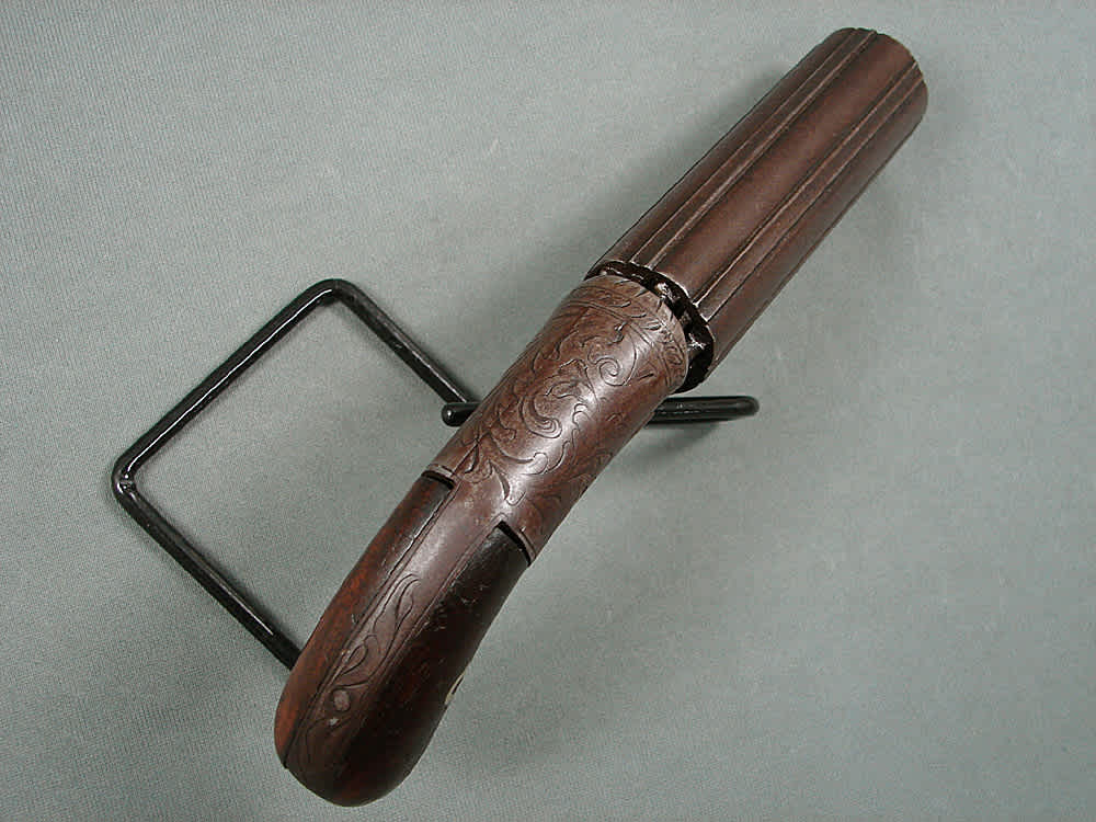 Blunt & Syms Pepperbox 31cal Engraved Underhammer Mid 1800s Antique-img-2