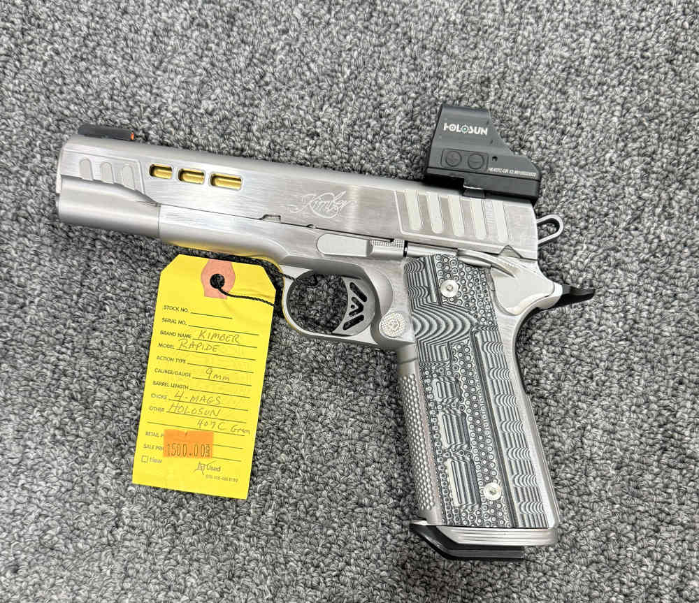 Title: Kimber 1911 Rapide Dawn 9mm 5" w/ Holosun 407C-GR X2 Green Dot + 4 M-img-2
