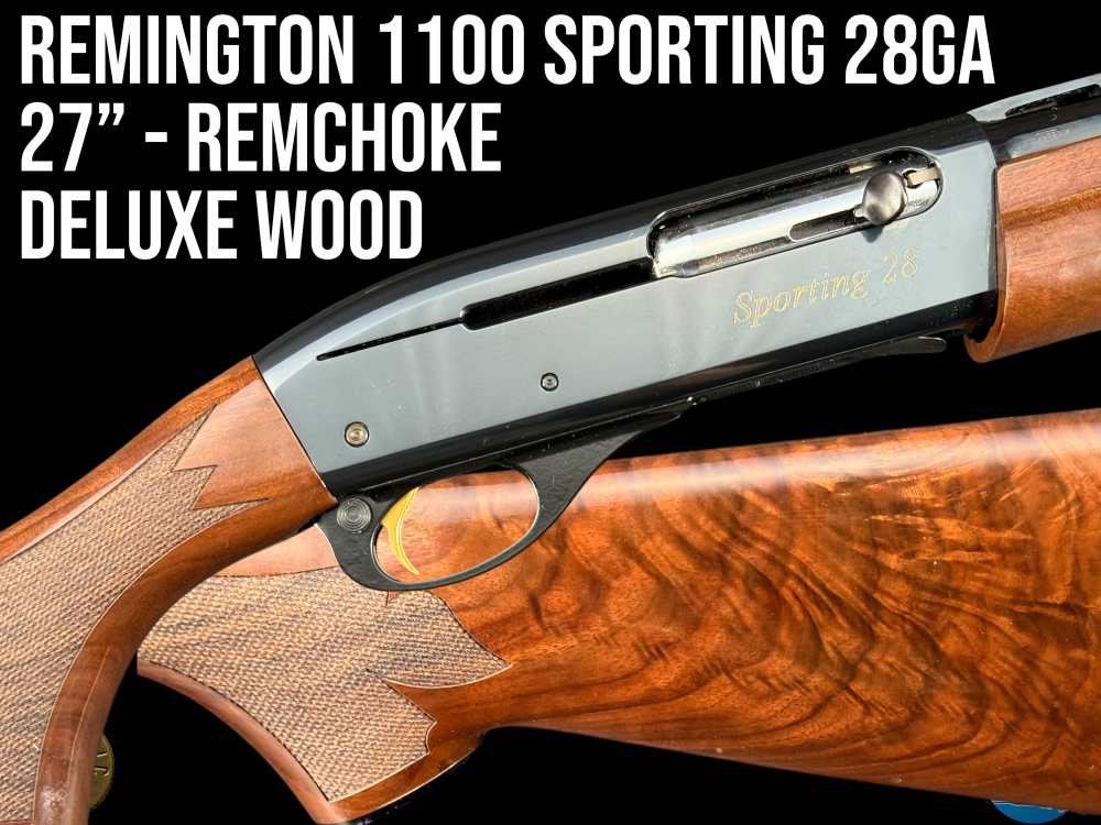 REMINGTON - MODEL 1100 SPORTING 28 GA - 27" REMCHOKE - DELUXE WOOD --img-0