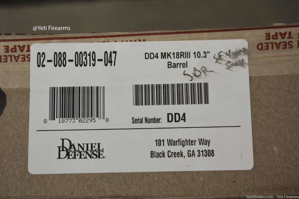 Daniel Defense MK18 RIII FDE MLOK 10.3" 5.56mm SF 4 Prong 3 Mags NFA SBR-img-9