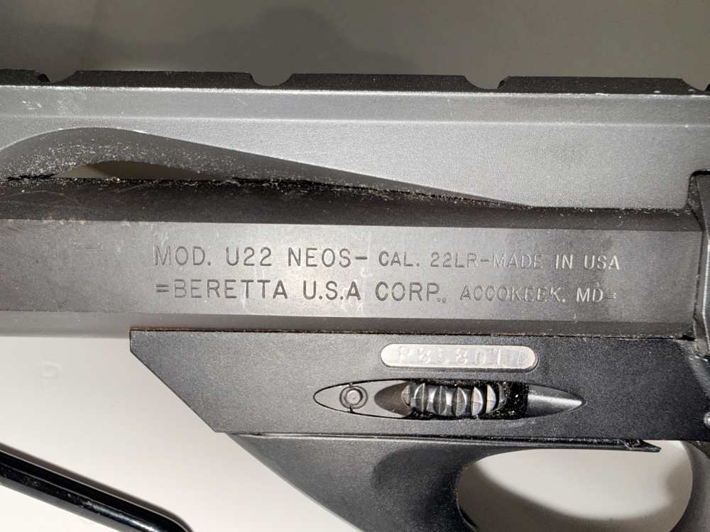 Beretta U22 Neos .22 LR – 6" Barrel – Matte Black with Reflex Sight-img-4