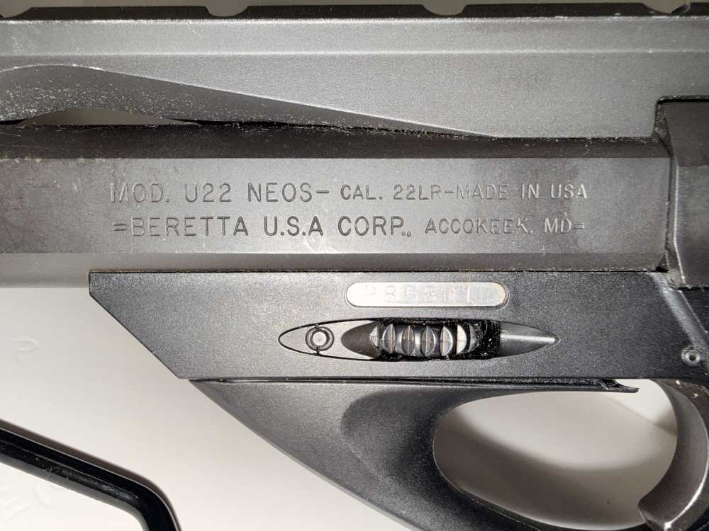 Beretta U22 Neos .22 LR – 6" Barrel – Matte Black with Reflex Sight-img-5