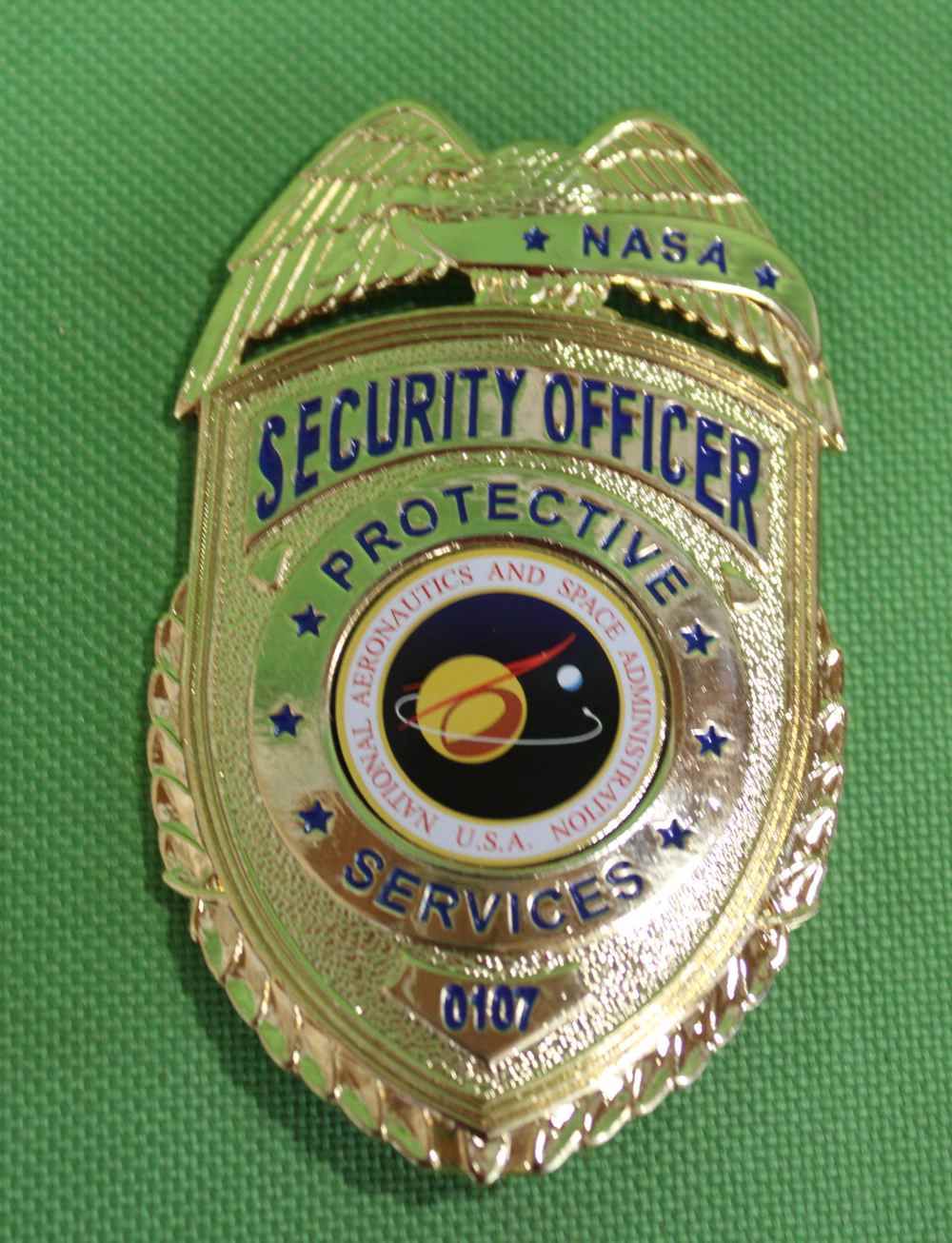 Vintage Obsolete NASA Security Officer Protection Service w/ ID Number GJK3-img-0