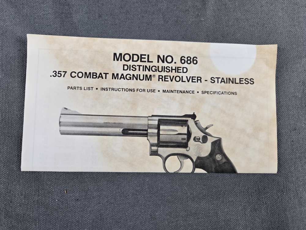 S&W 686 CS-1 .357 Mag 4" US Customs Contract Revolver - w/ Box-img-28