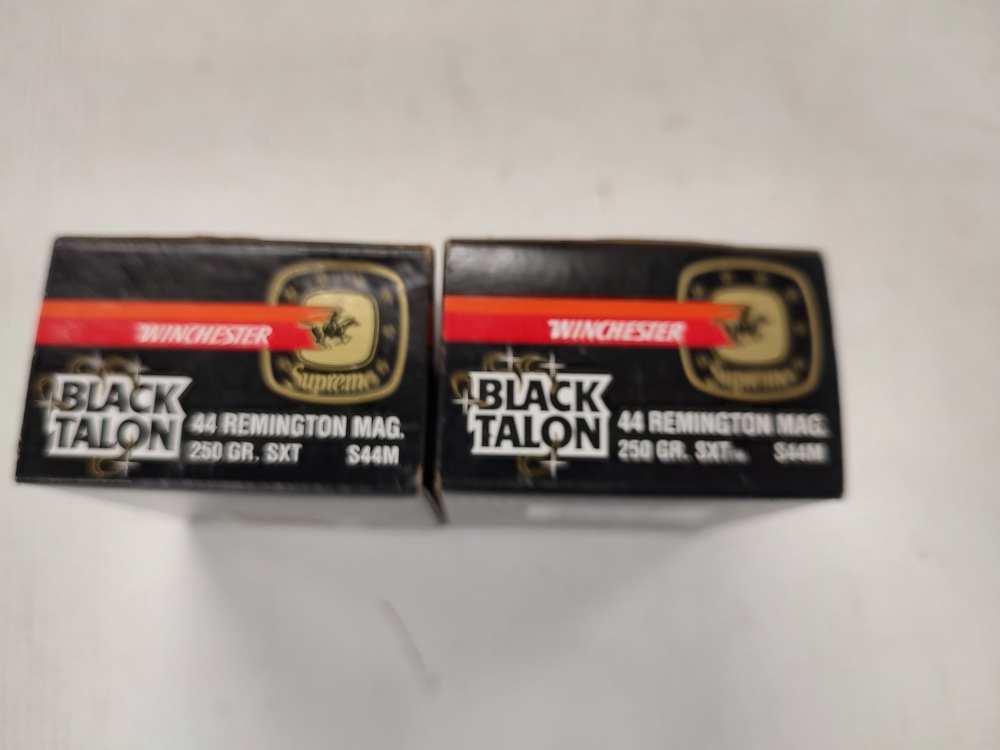  Winchester 44 Magnum Black Talon Ammo 40rds TOTAL 250 GR SXT-img-0