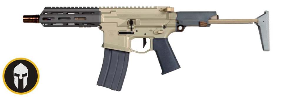 Q Honey Badger SBR - 7" Barrel (.300 Blk) - Tan/Grey-img-3