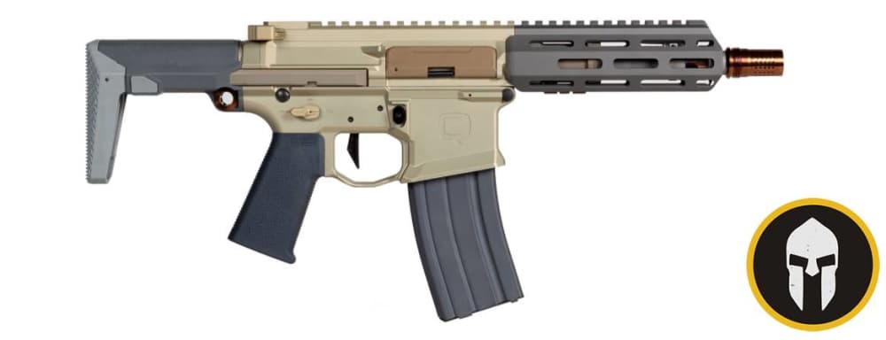Q Honey Badger SBR - 7" Barrel (.300 Blk) - Tan/Grey-img-1