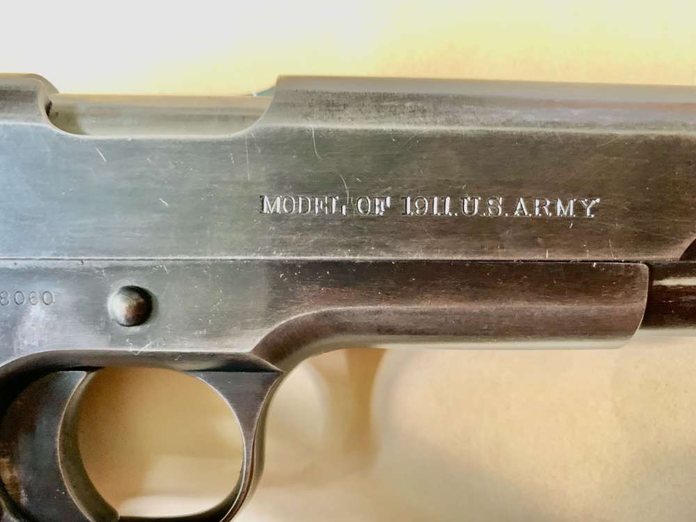 Colt 1911 WWI Manufactured in 1914 with Colt official letter and holster -img-11