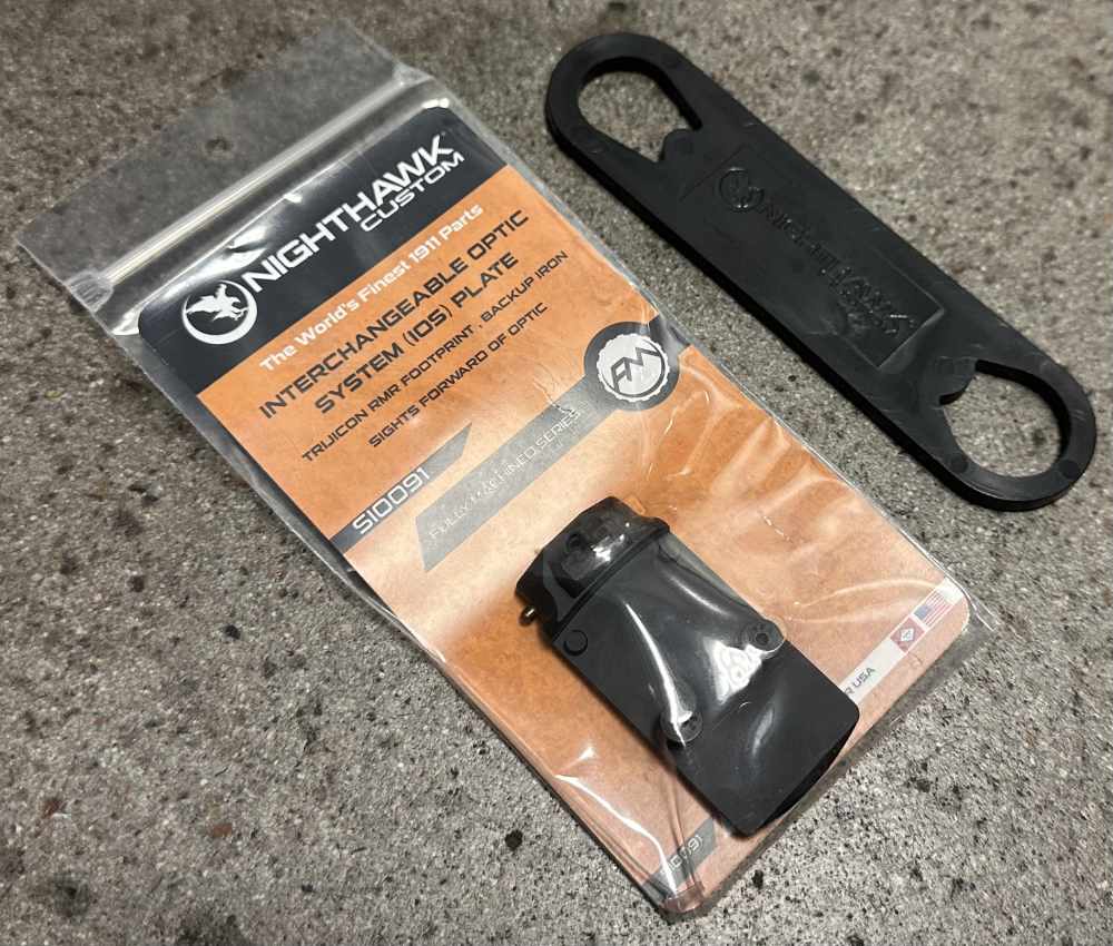 Nighthawk Custom 1911 GRP 9MM 5" Bull Barrel Recon Rail 9 IOS Square Guard -img-15