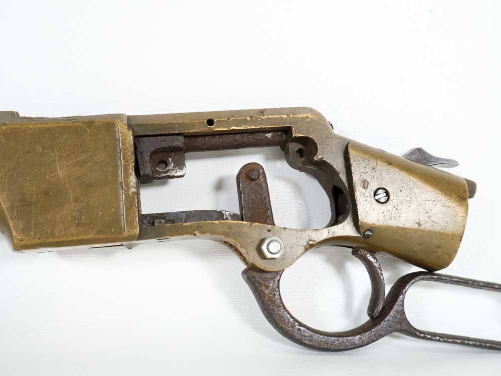 Winchester, Henry Rifle, 1863, Brass 24" Lever-Action Repeater Parts Rifle-img-7