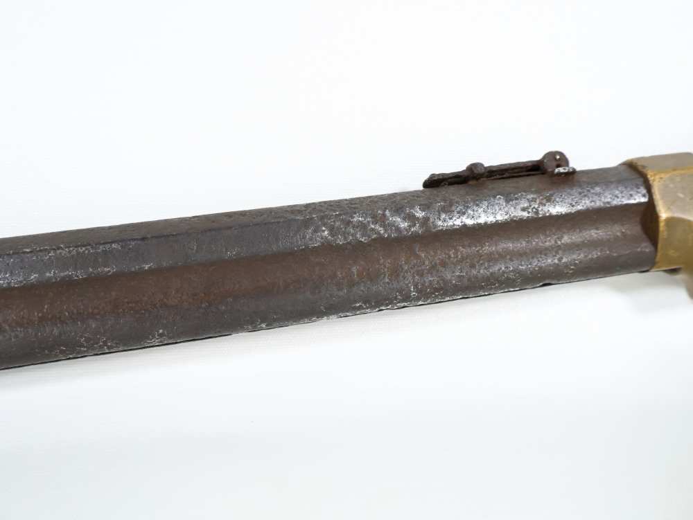 Winchester, Henry Rifle, 1863, Brass 24" Lever-Action Repeater Parts Rifle-img-5