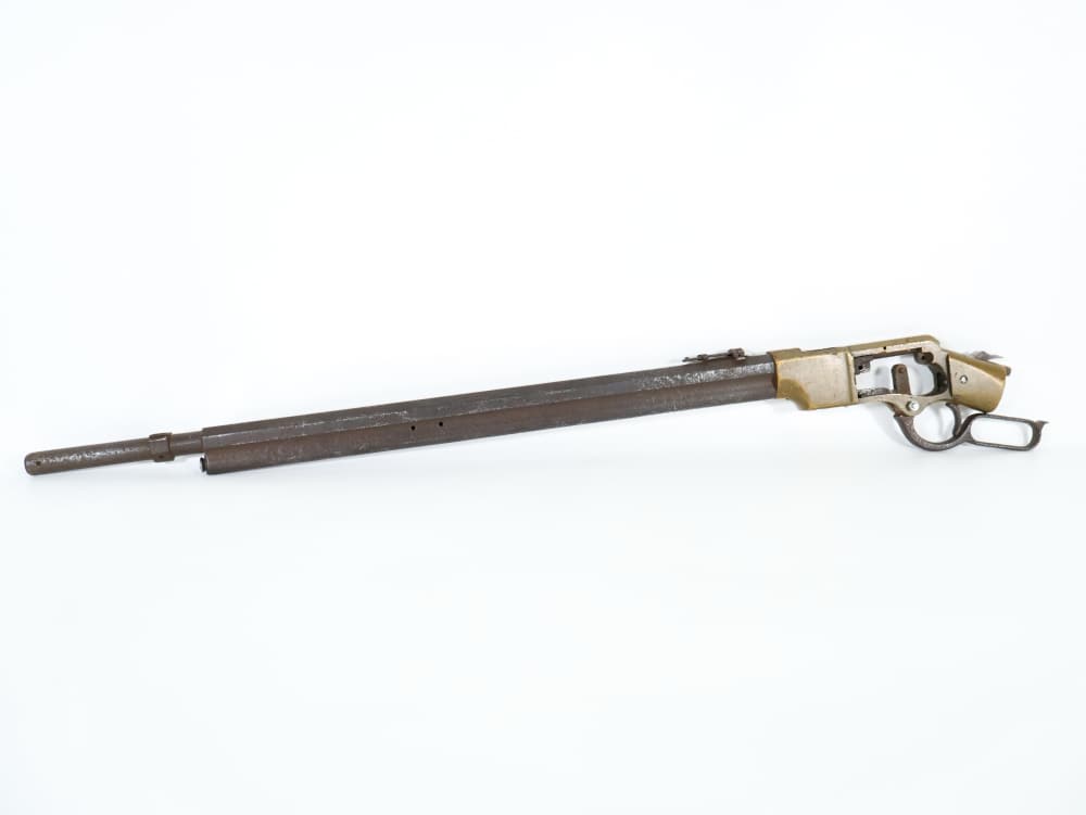 Winchester, Henry Rifle, 1863, Brass 24" Lever-Action Repeater Parts Rifle-img-0