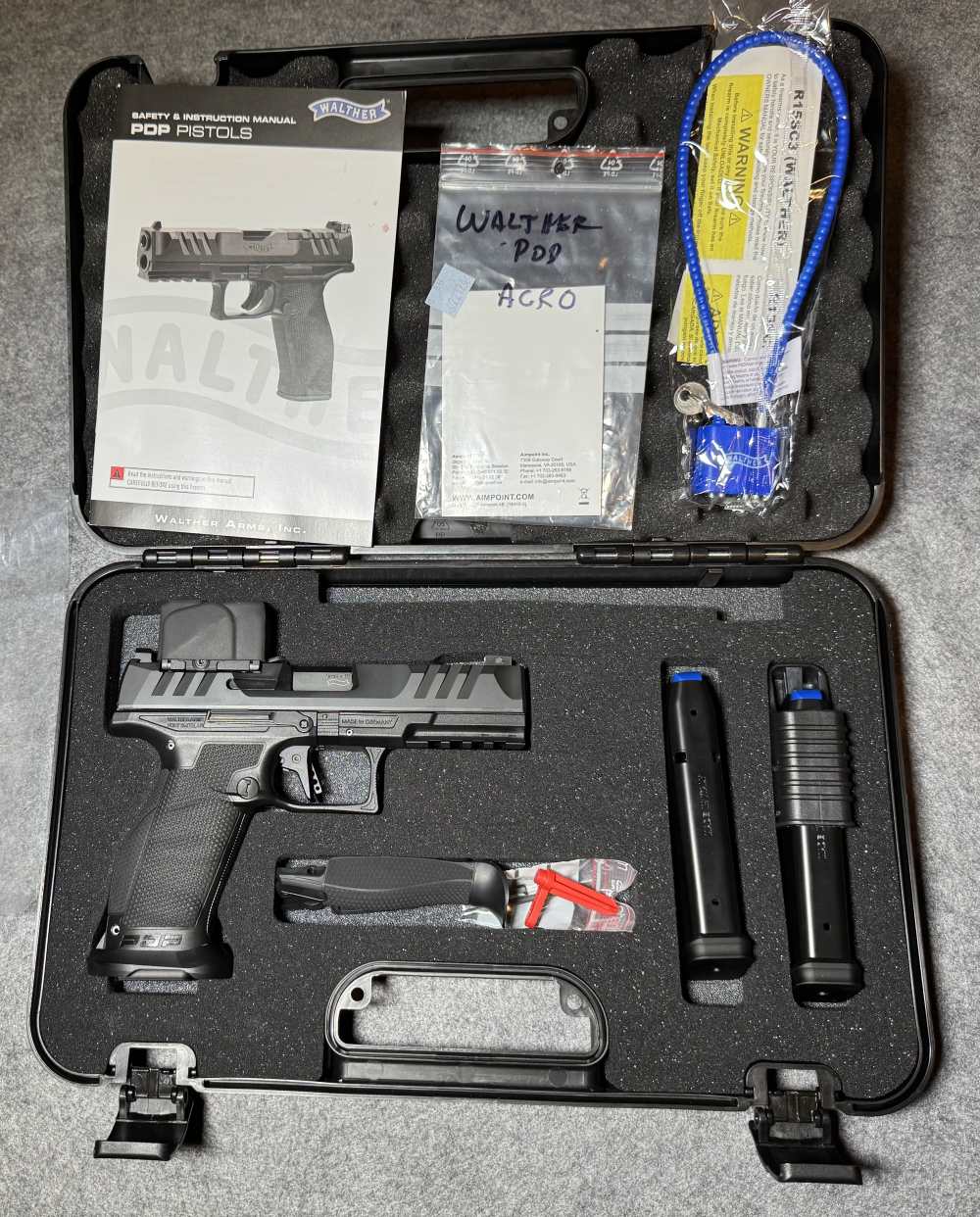 Walther PDP Pro Full Size Aimpoint ACRO 9mm Pistol - Used-img-35