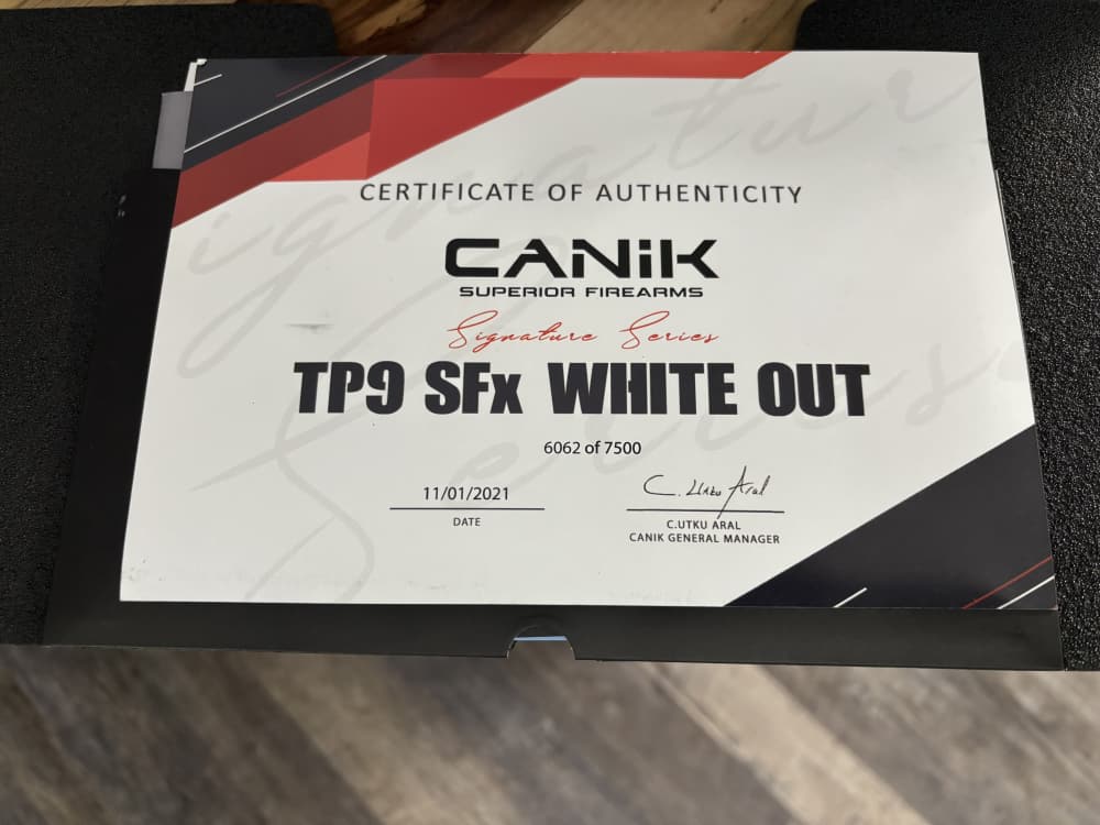 Canik TP9sfx WHITEOUT semi auto pistol 9mm SCARCE NIB collector # 6062 RARE-img-1