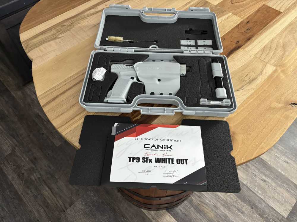 Canik TP9sfx WHITEOUT semi auto pistol 9mm SCARCE NIB collector # 6062 RARE-img-0