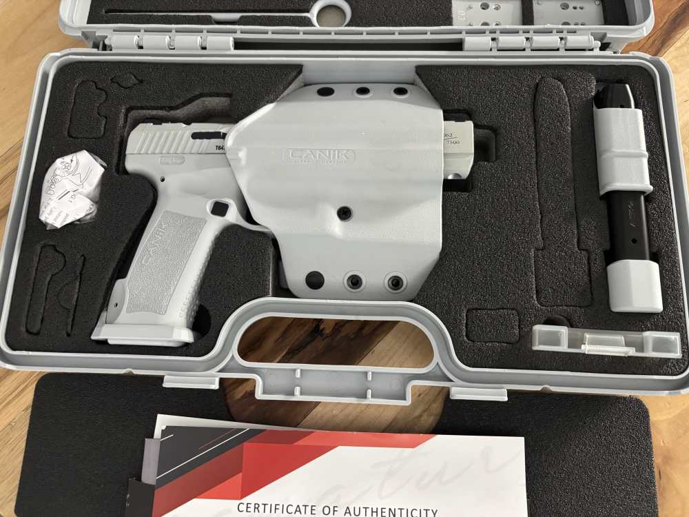 Canik TP9sfx WHITEOUT semi auto pistol 9mm SCARCE NIB collector # 6062 RARE-img-2