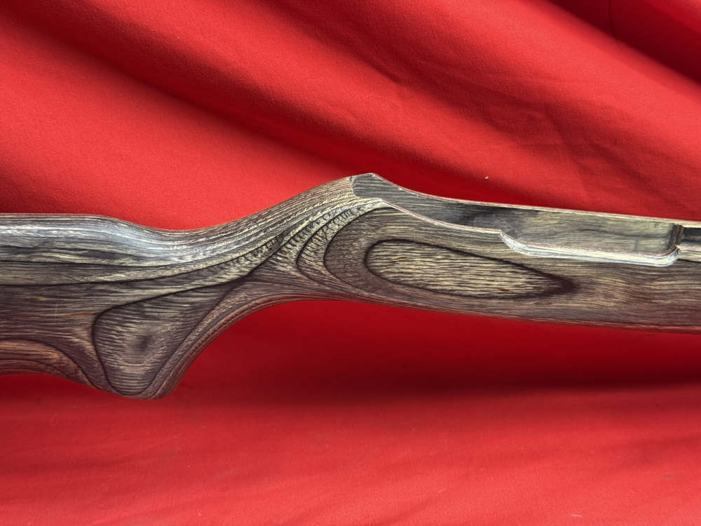 Laminated Wood Monte Carlo Rifle Stock - Beautiful Grain, Cheekpiece-img-1