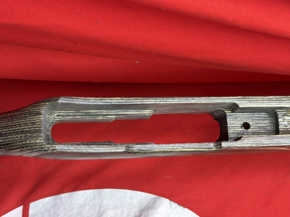Laminated Wood Monte Carlo Rifle Stock - Beautiful Grain, Cheekpiece-img-6