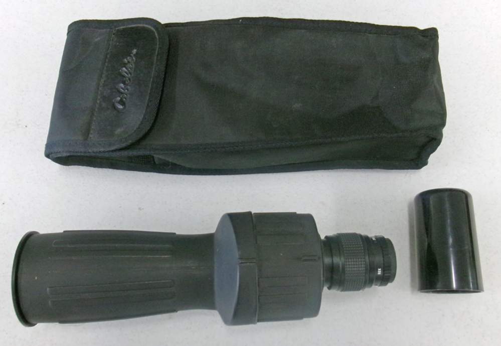 Cabela’s 15x32 power Spotting Scope. Case, Carrying Strap, Eye Piece Cover-img-0