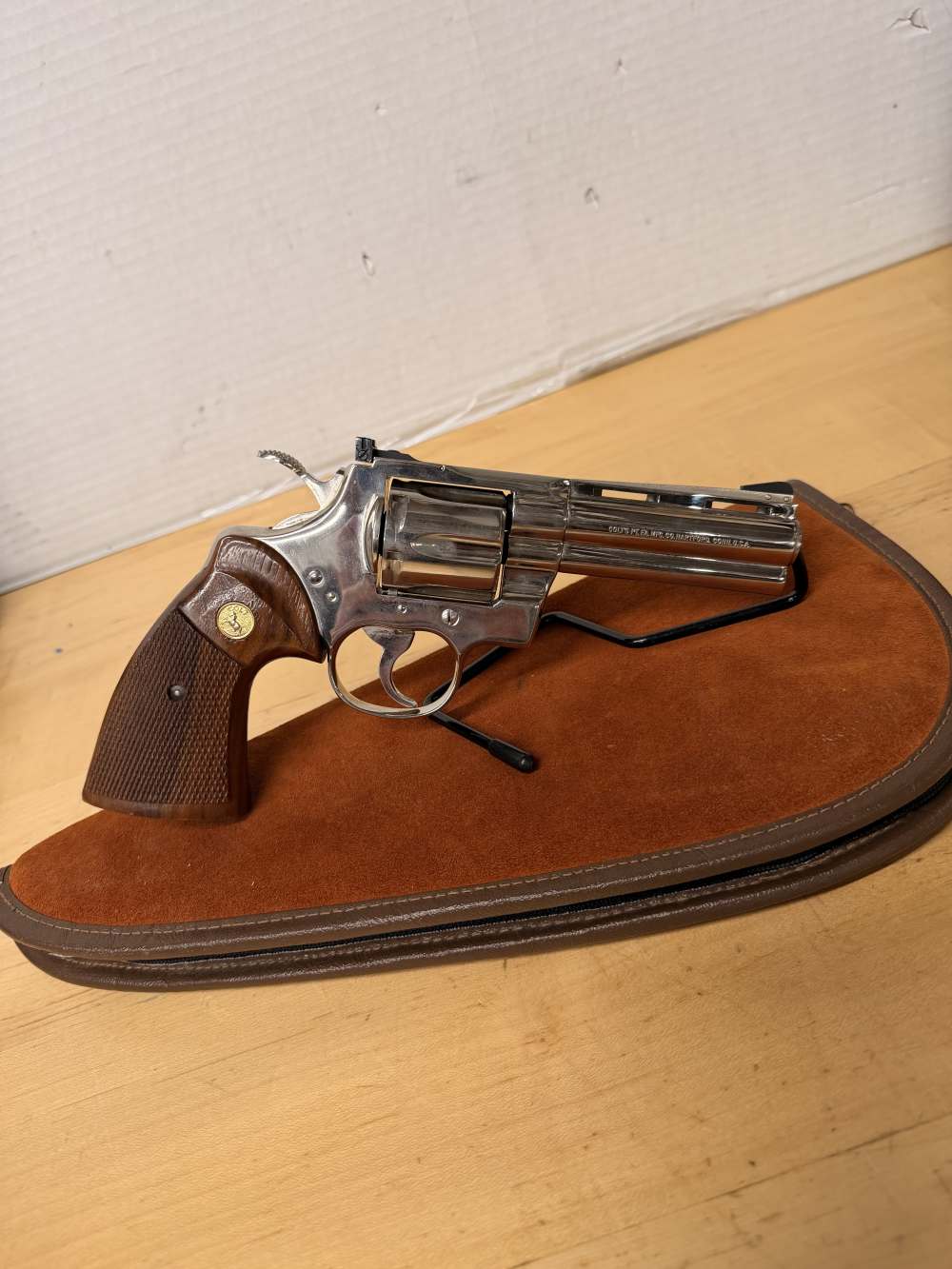 Colt Python .357 Magnum 4” Barrel 1979 Production Stainless Steel-img-0